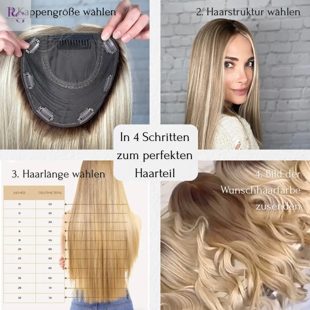 Maßgeschneiderter Silktoptopper / Luxury Collection / Europäisches Premium Haar Rapunzel of Germany