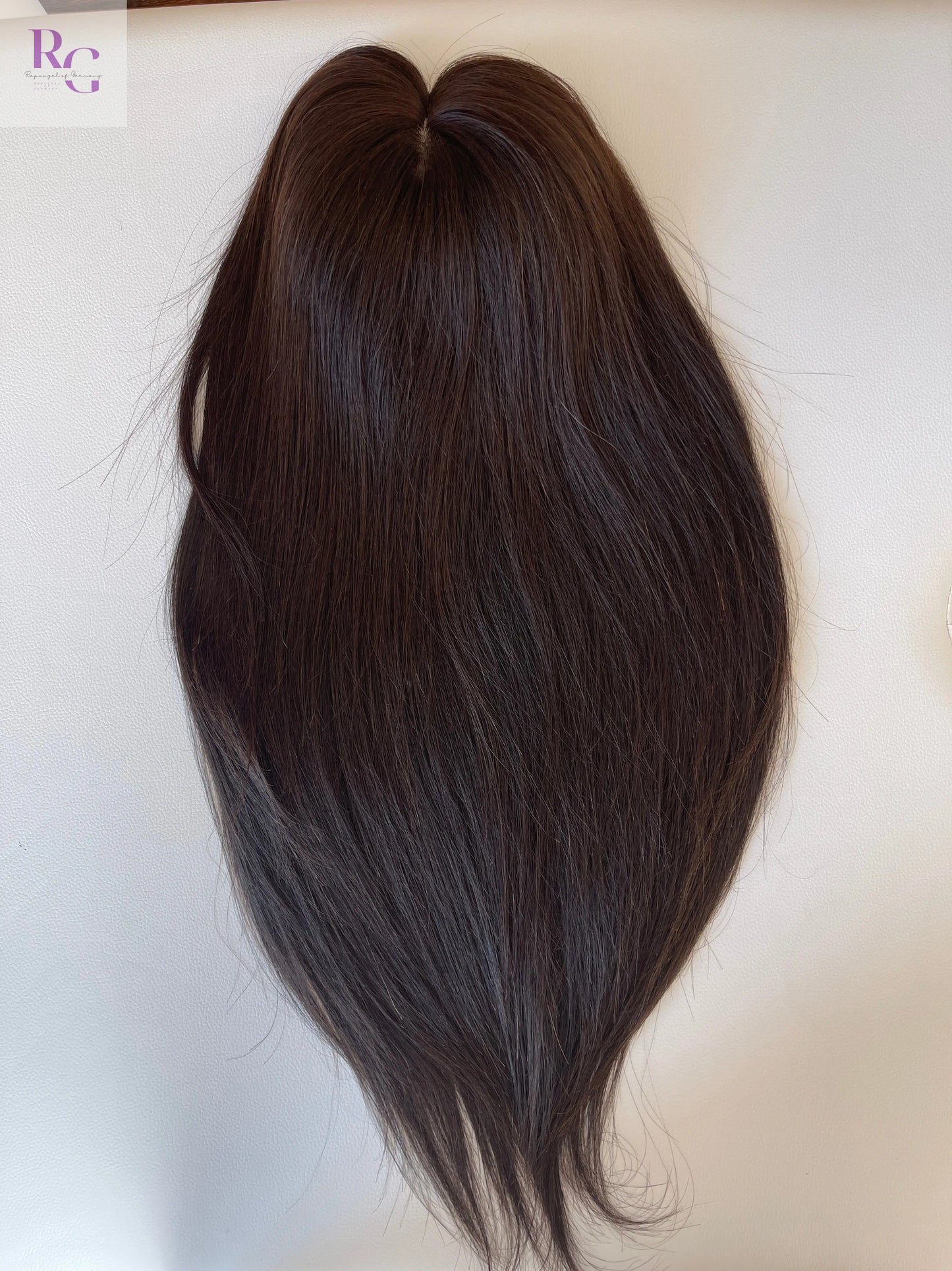 Xenia-Alexa / Echthaartopper in dunkelbraun / Silktop Topper / 50 cm / sofort lieferbar Rapunzel of Germany