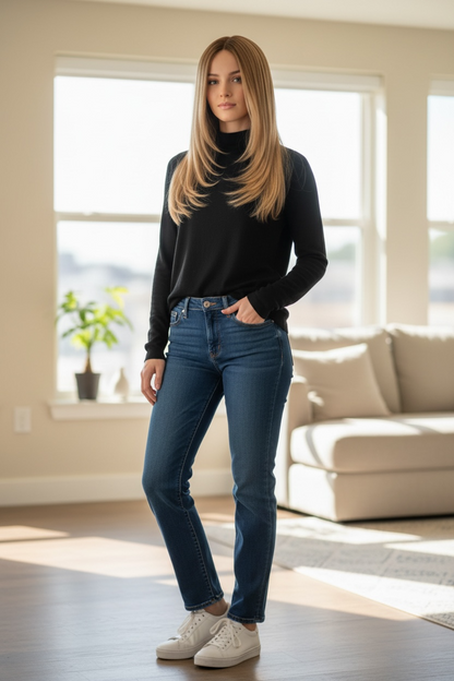 Julia / Essentials Collection / Silktopper Echthaar in Blond