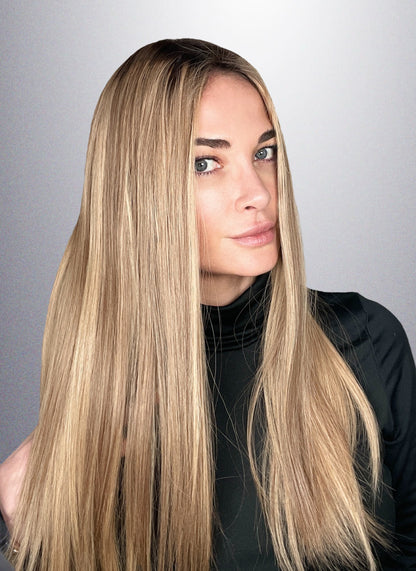Emilia / Luxury Collection / Silktopper Premium Echthaar in Balayage