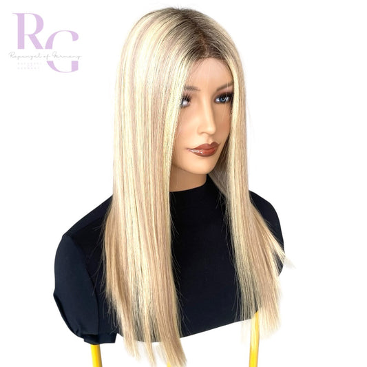 Lina / Essentials Collection / Echthaarperücke mit Lace Top in Balayage