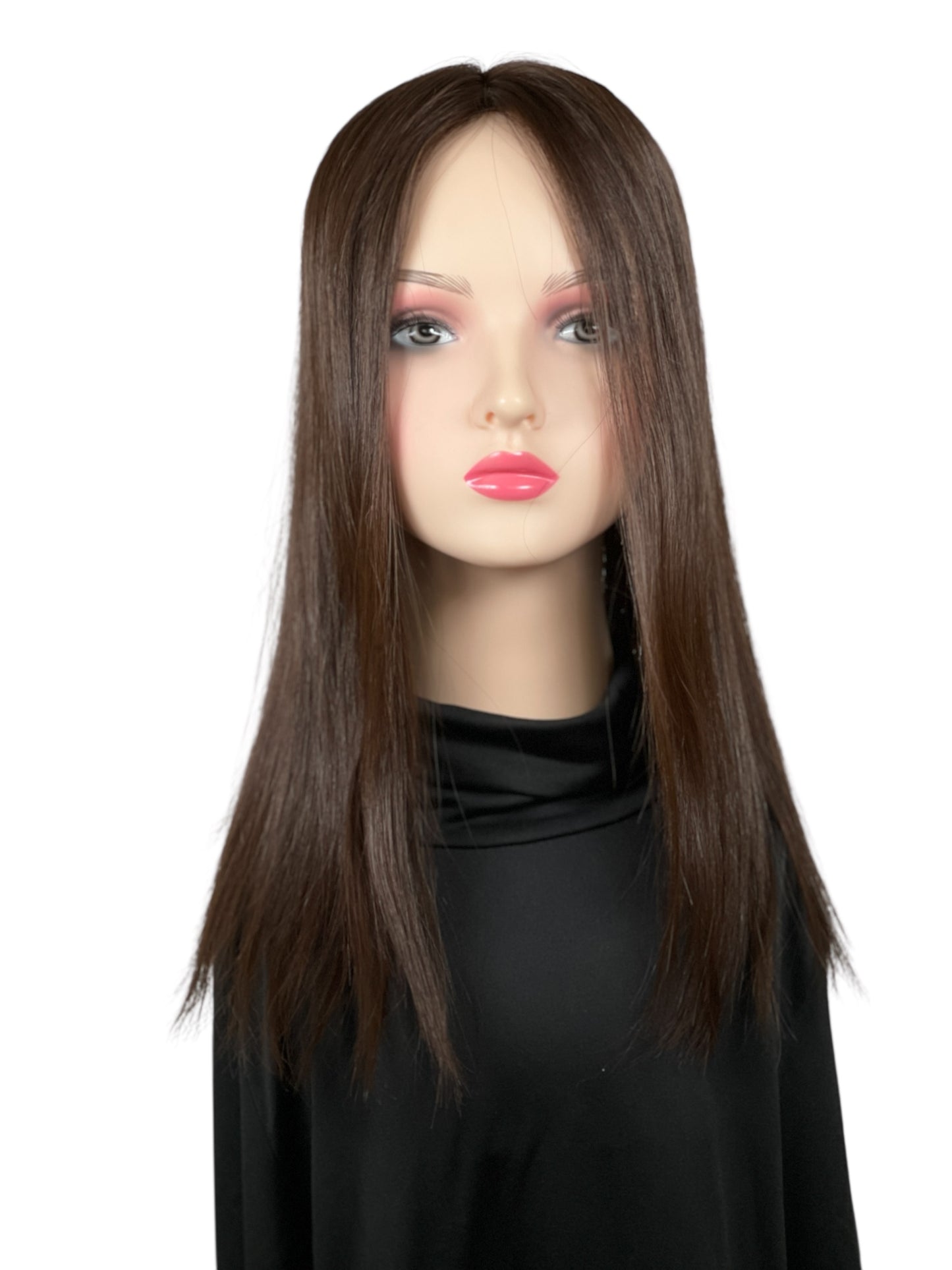Kim / Essentials Collection / Silktopper Echthaar in dunkelbraun