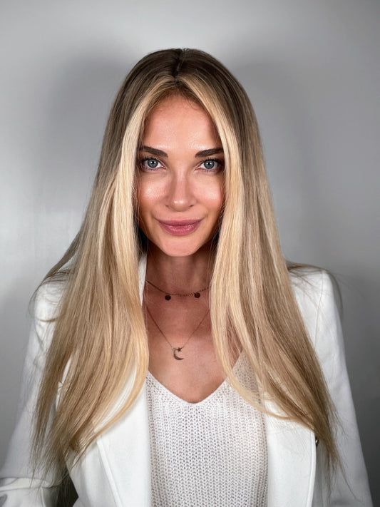 Emilia / Luxury Collection / Silktopper Premium Echthaar in Balayage