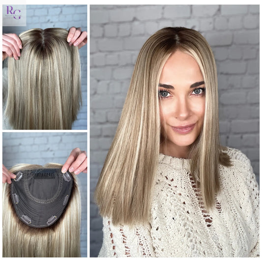 Sophia-Siri / Echthaartopper / Silktop Topper / Europäisches Premium Haar Rapunzel of Germany