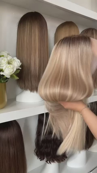Maßgeschneiderte Silk Lace Echthaarperücke / Luxury Collection / Europäisches Premiumhaar